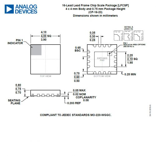 AD8231ACPZ-WP